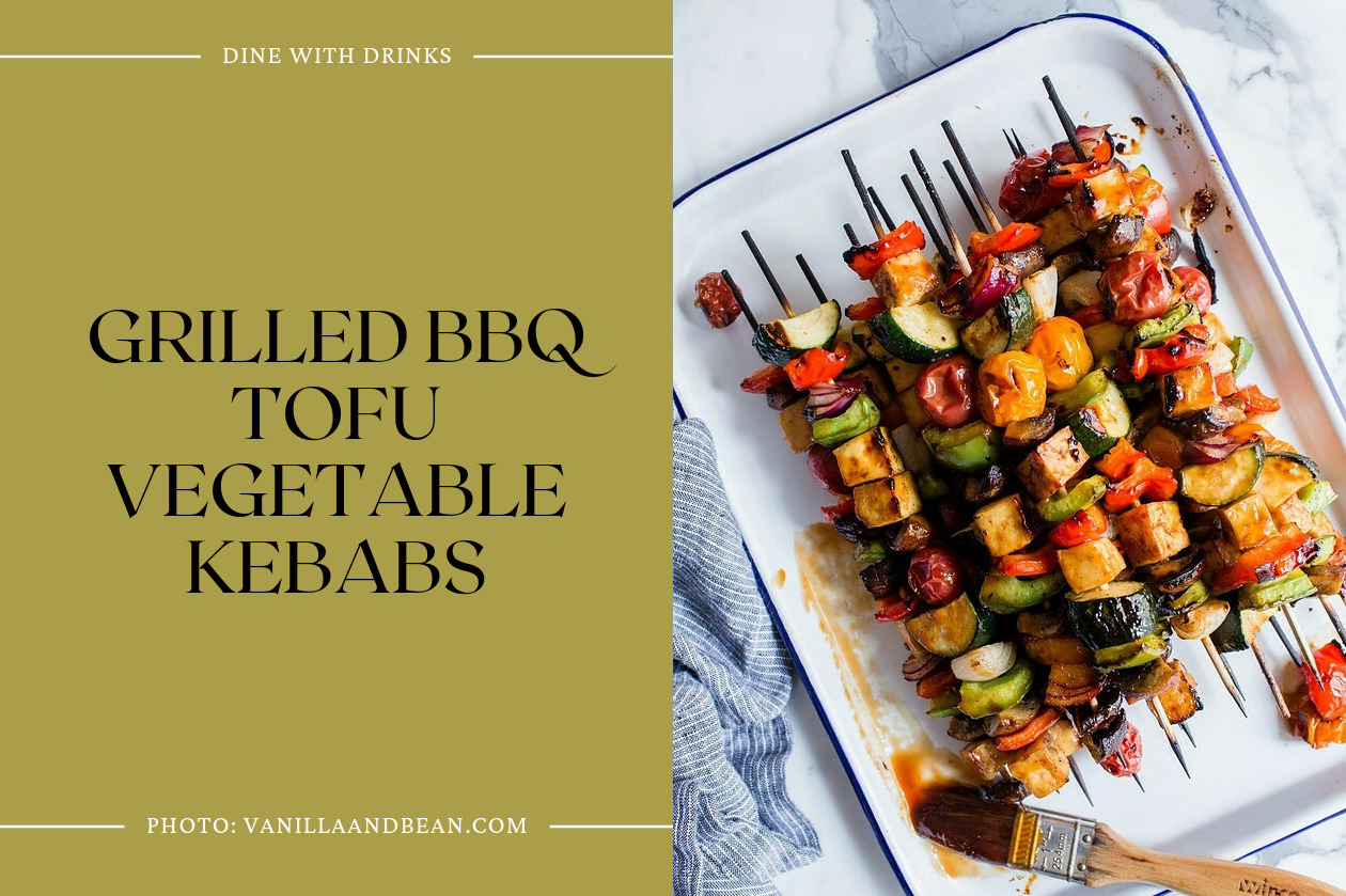 Grilled Bbq Tofu Vegetable Kebabs