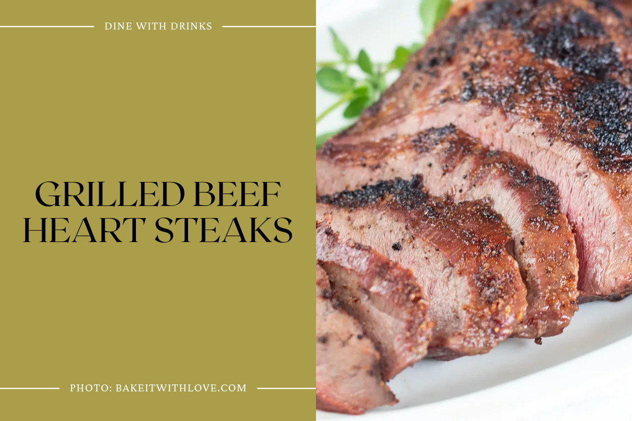 Grilled Beef Heart Steaks