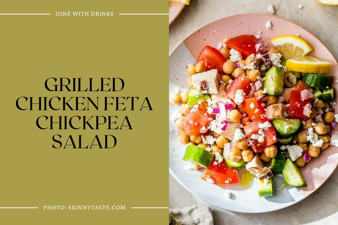 Grilled Chicken Feta Chickpea Salad