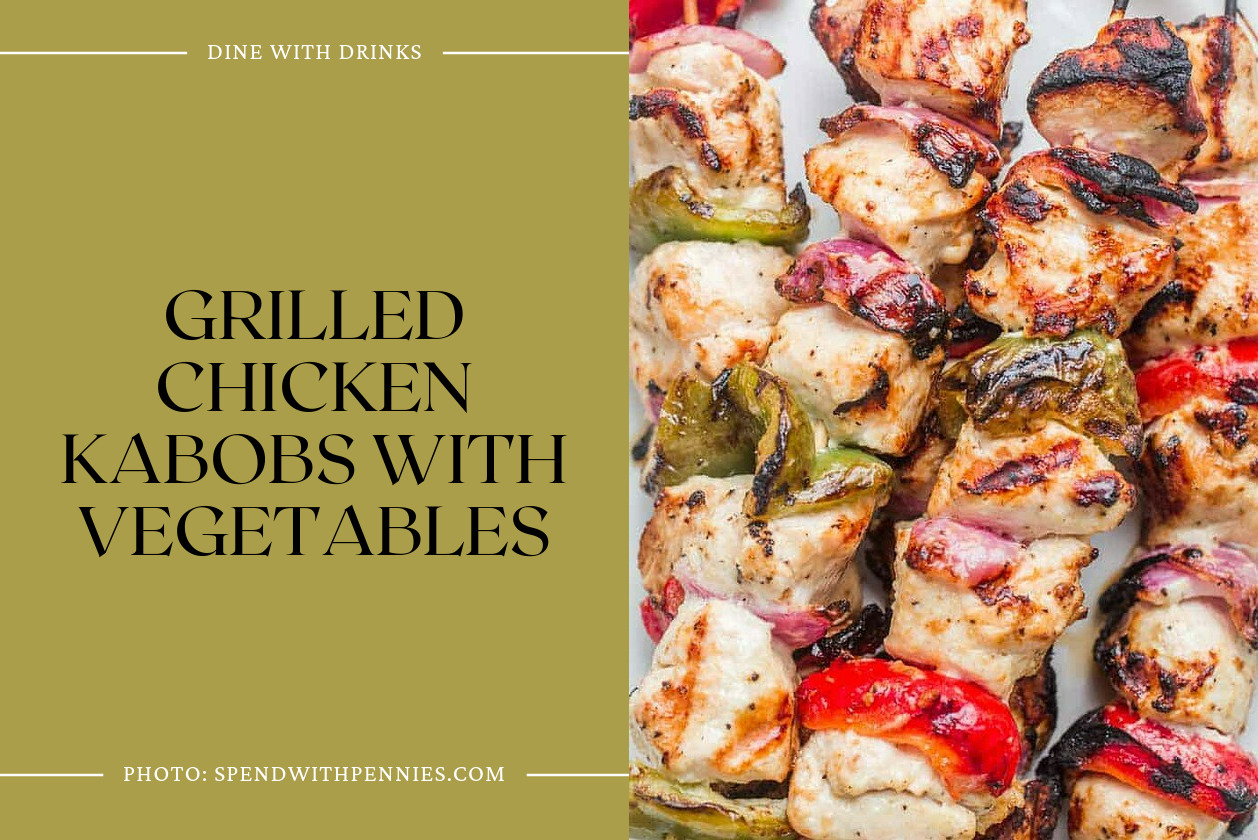 Grilled Chicken Kabobs With Vegetables