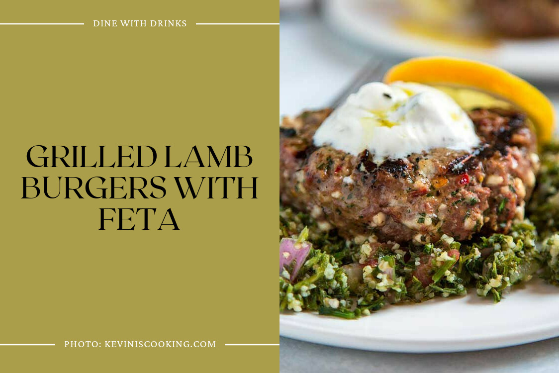 Grilled Lamb Burgers With Feta