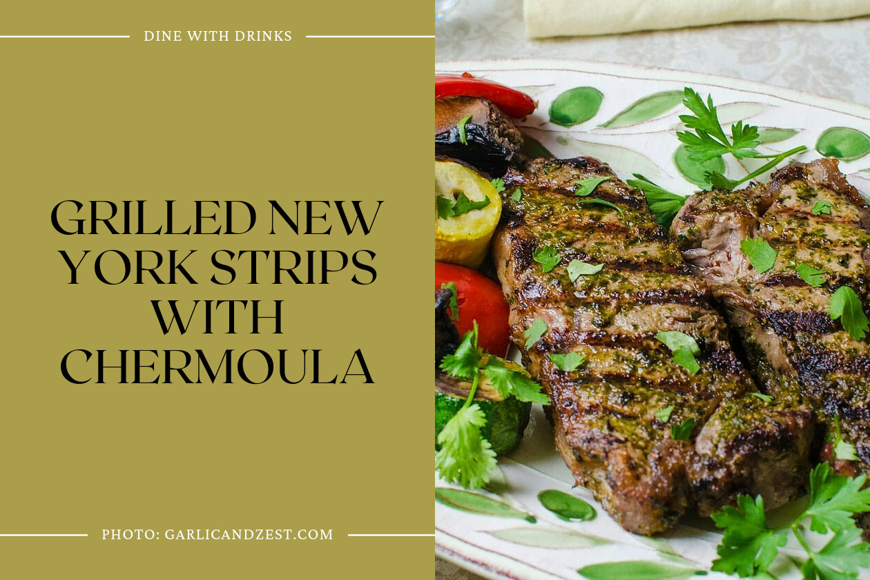 Grilled New York Strips With Chermoula