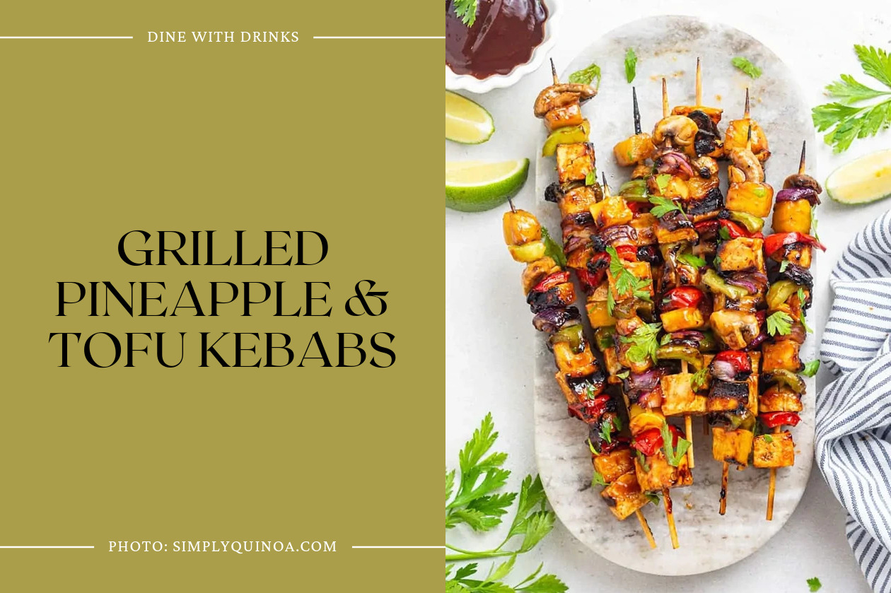 Grilled Pineapple & Tofu Kebabs