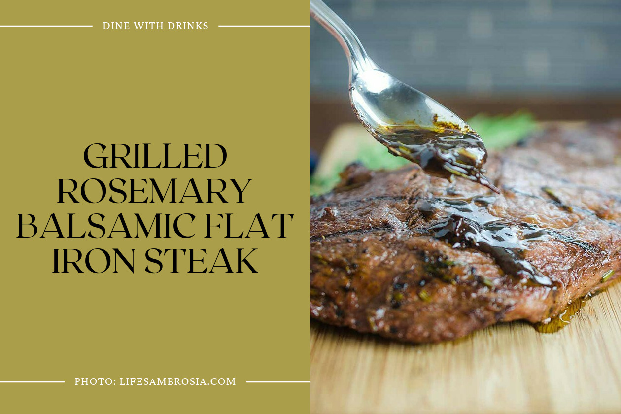 Grilled Rosemary Balsamic Flat Iron Steak