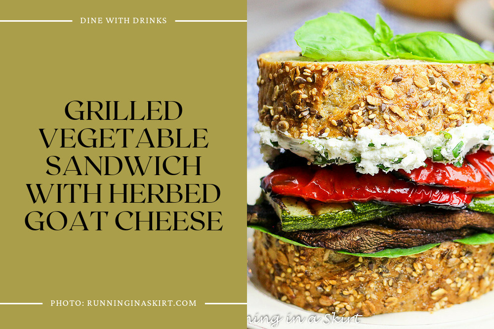 Grilled Vegetable Sandwich With Herbed Goat Cheese