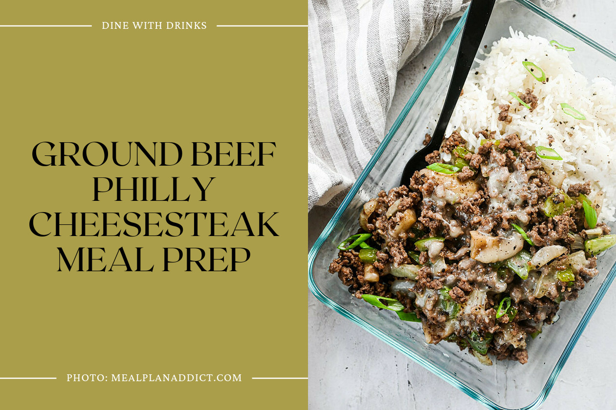 Ground Beef Philly Cheesesteak Meal Prep