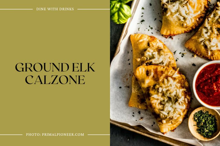 35 Ground Elk Recipes Unleash Your Inner Wild Chef DineWithDrinks   Ground Elk Calzone 768x512 