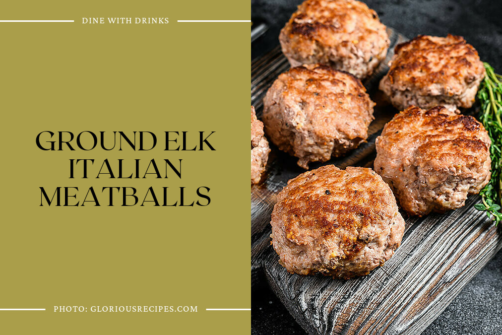 Ground Elk Italian Meatballs