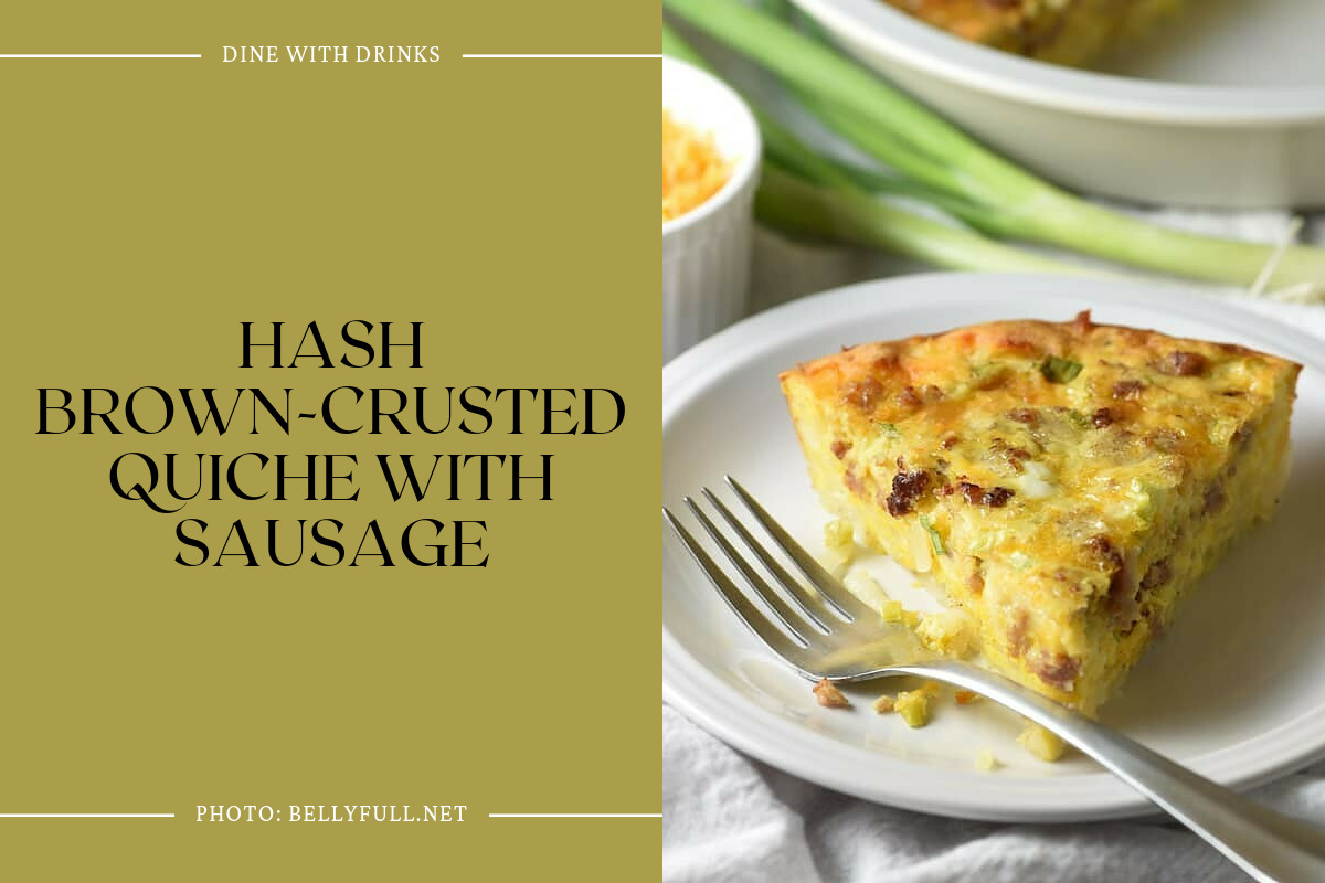 Hash Brown-Crusted Quiche With Sausage