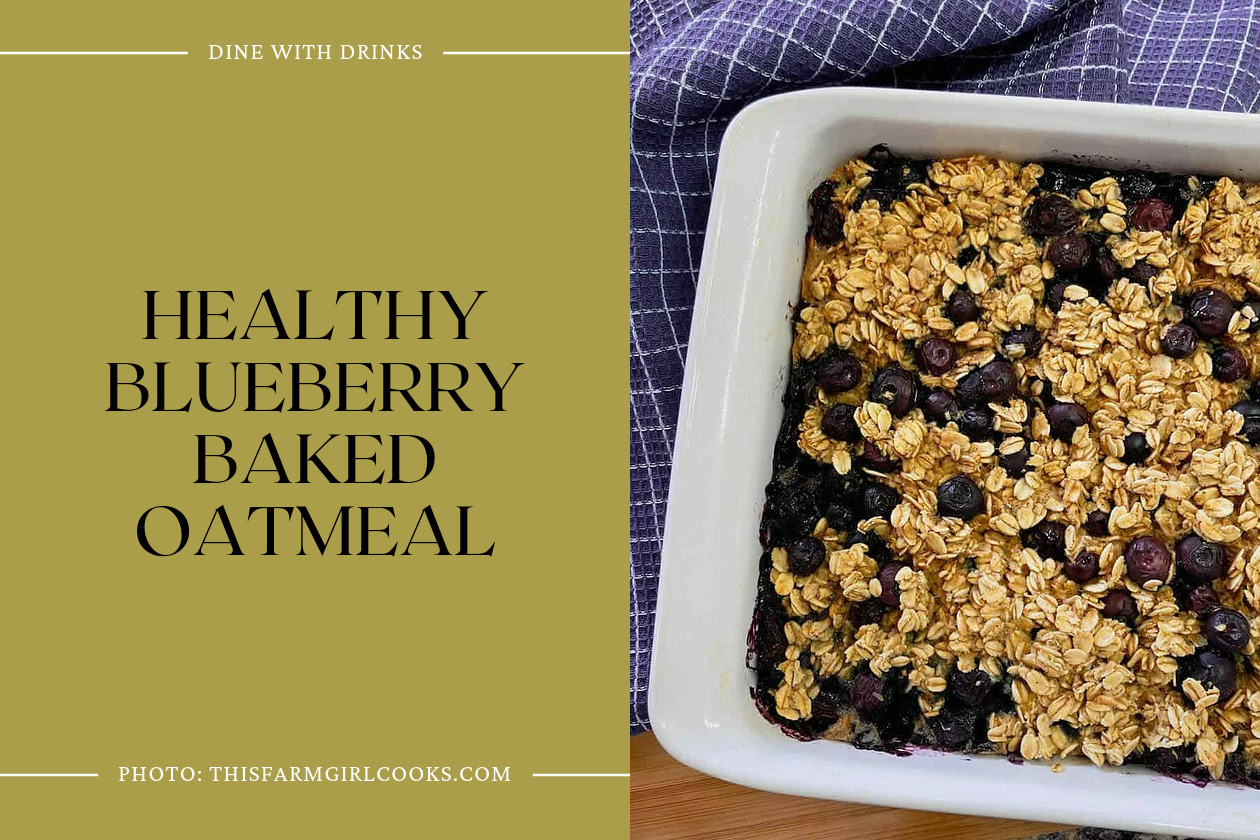 Healthy Blueberry Baked Oatmeal