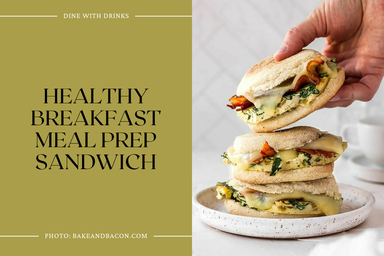 Healthy Breakfast Meal Prep Sandwich