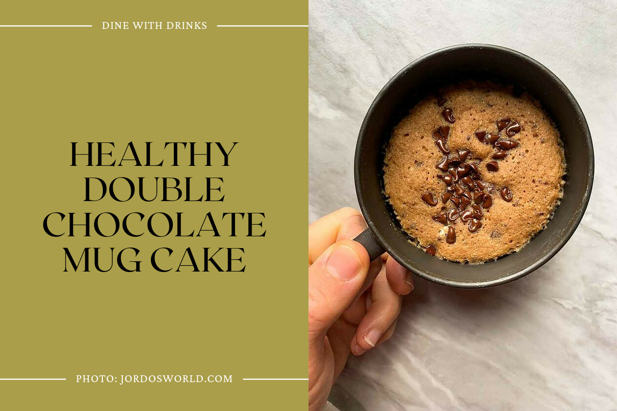 Healthy Double Chocolate Mug Cake