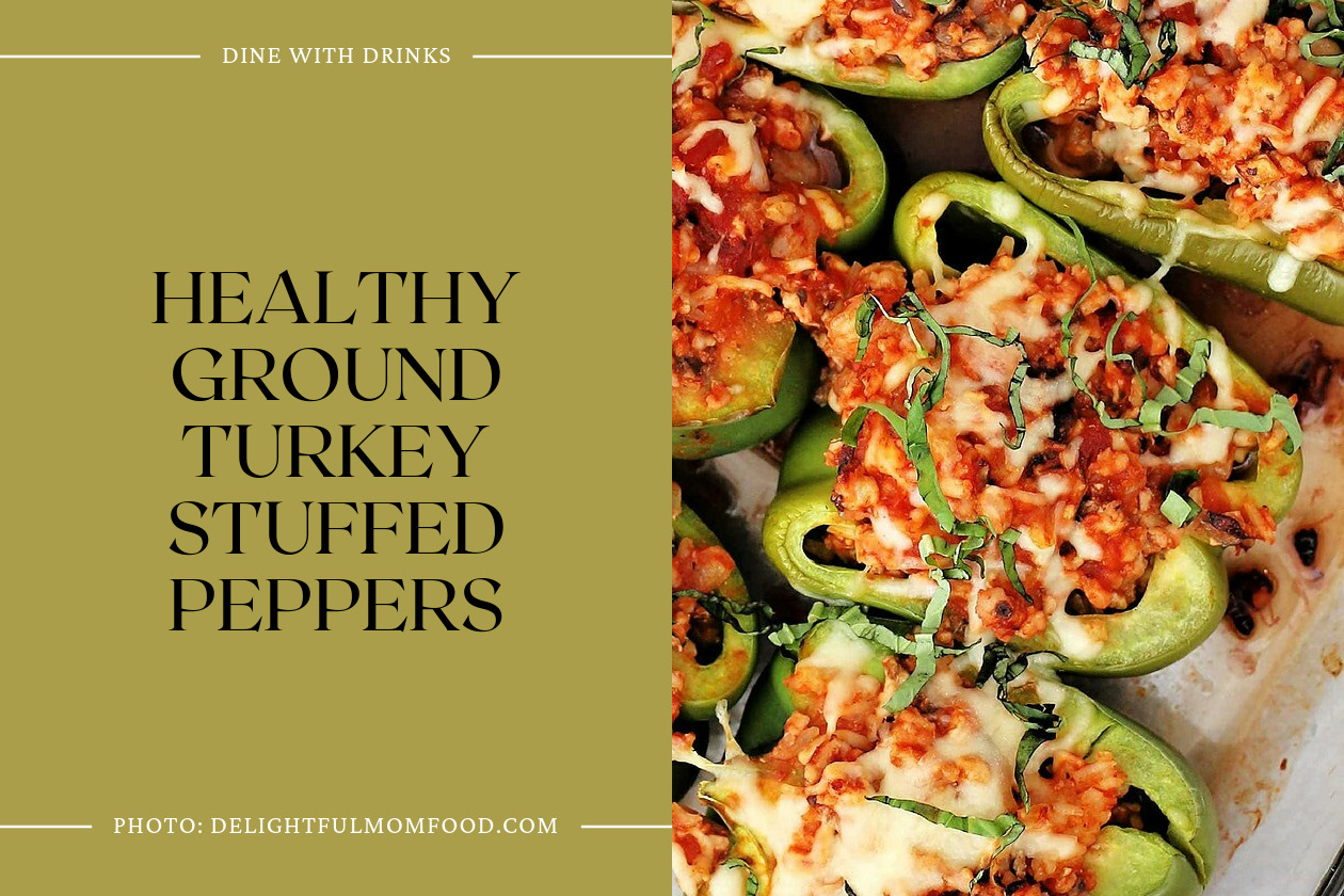 Healthy Ground Turkey Stuffed Peppers