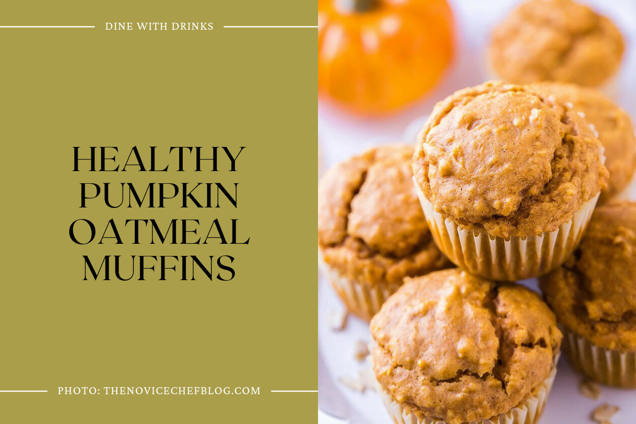 Healthy Pumpkin Oatmeal Muffins