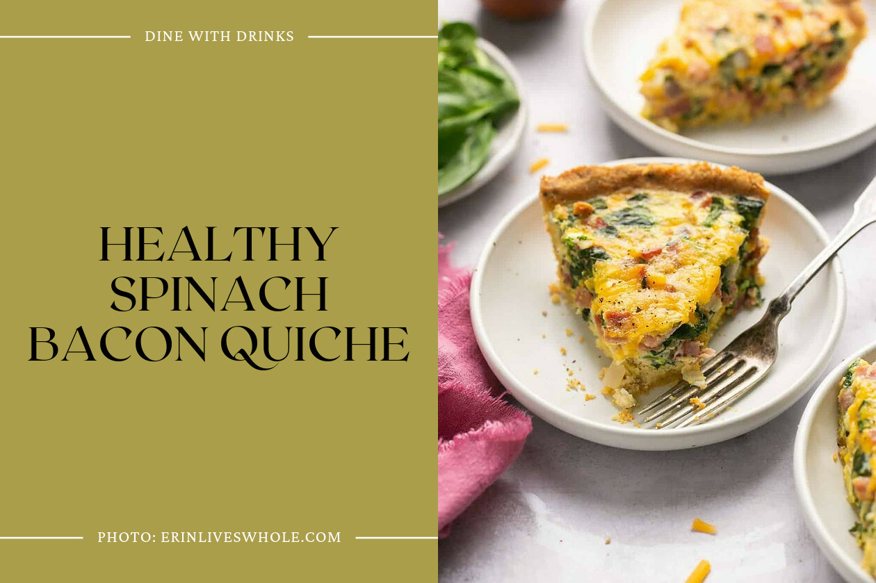 Healthy Spinach Bacon Quiche