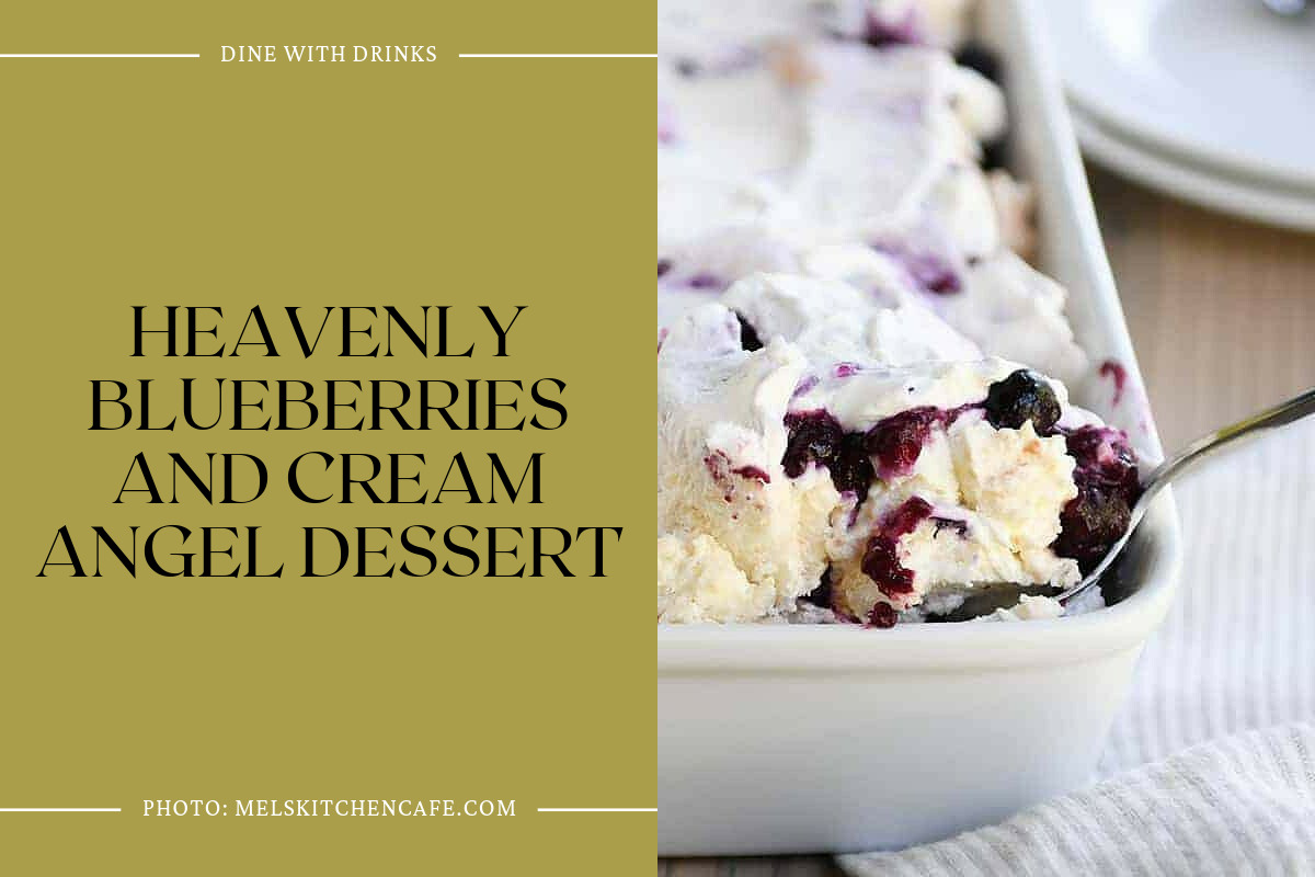 Heavenly Blueberries And Cream Angel Dessert