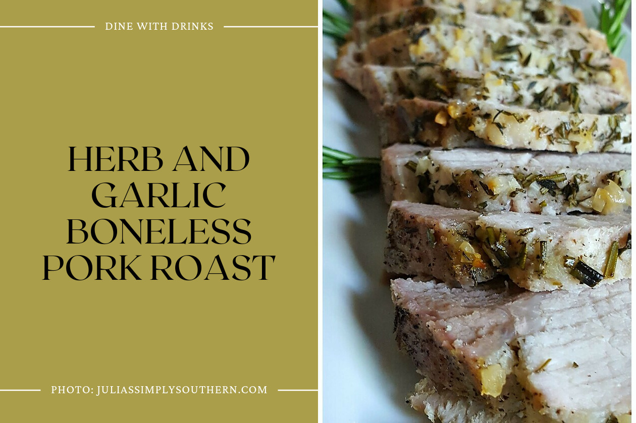 Herb And Garlic Boneless Pork Roast