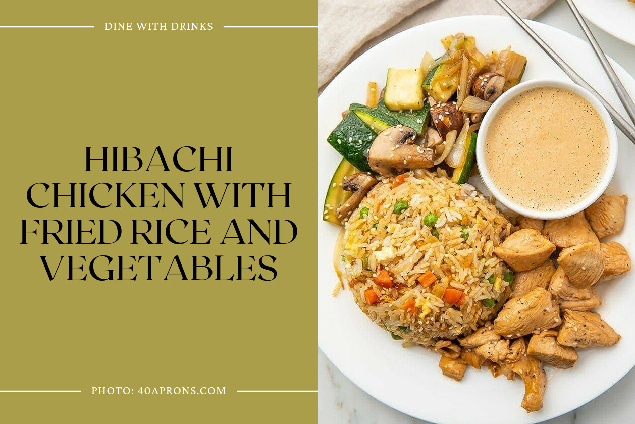 Hibachi Chicken With Fried Rice And Vegetables
