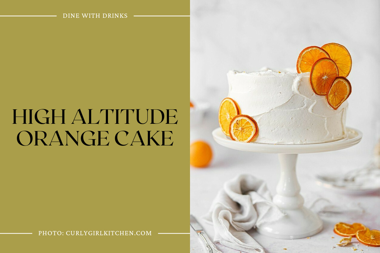 High Altitude Orange Cake