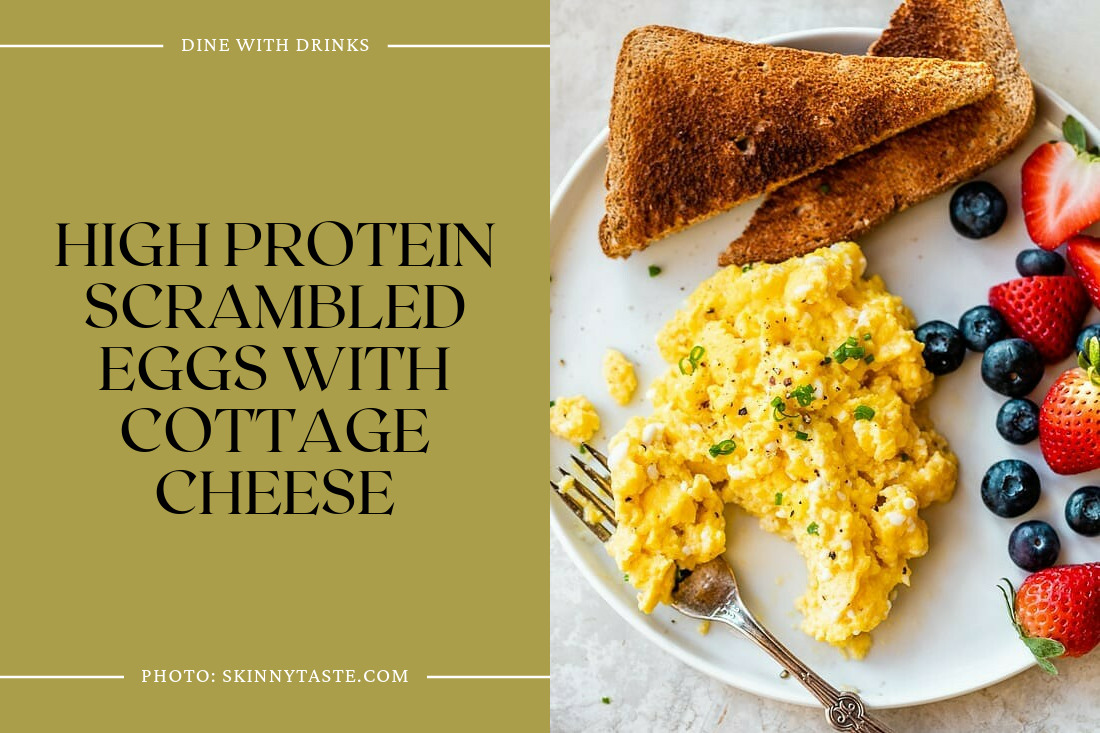 High Protein Scrambled Eggs With Cottage Cheese