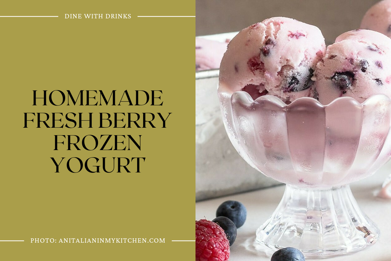 Homemade Fresh Berry Frozen Yogurt