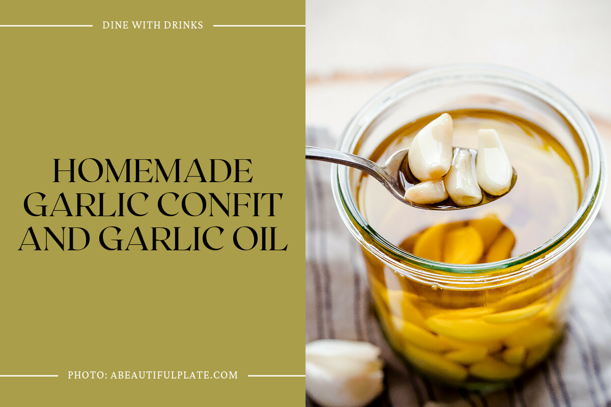 Homemade Garlic Confit And Garlic Oil