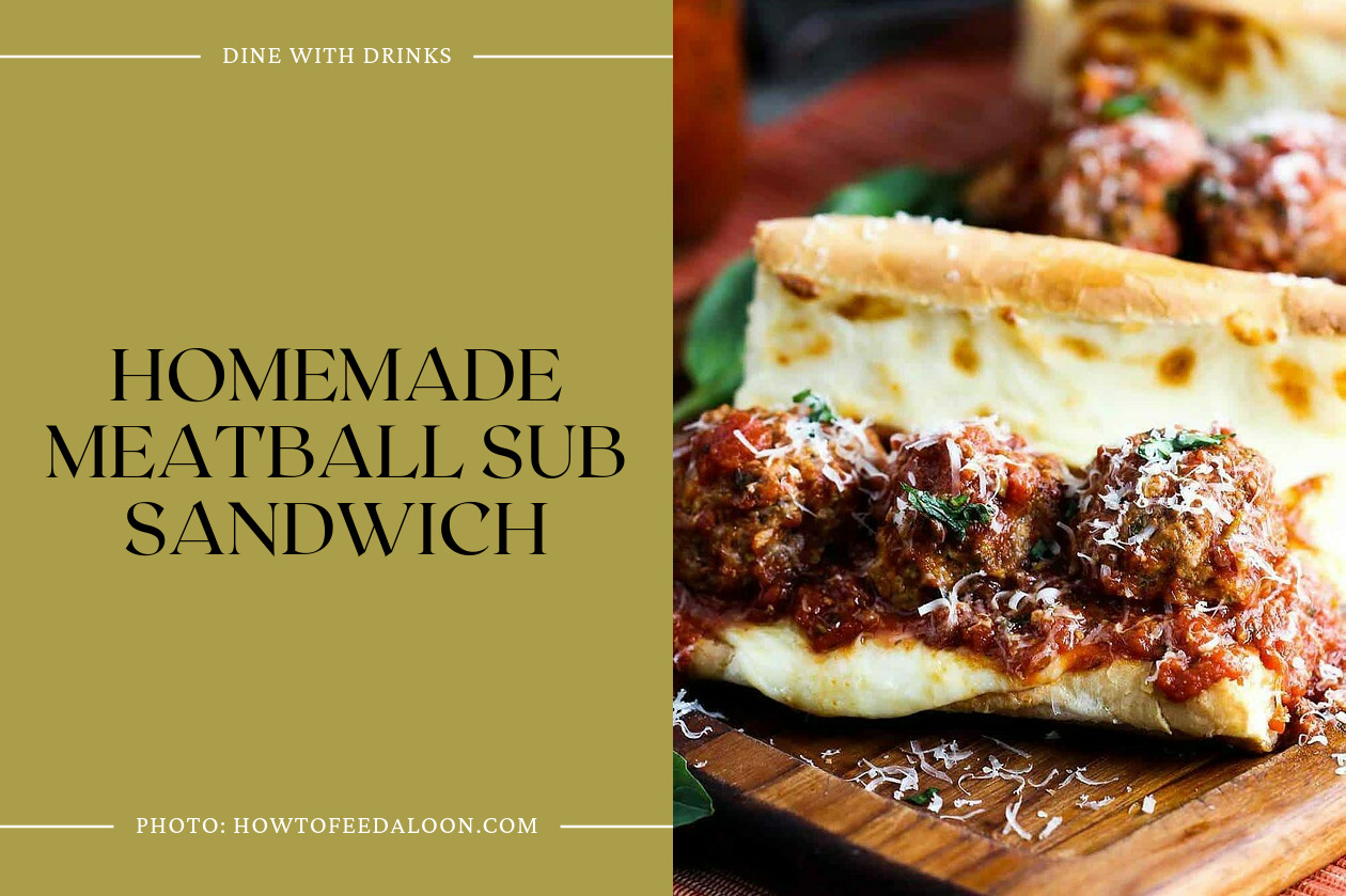 Homemade Meatball Sub Sandwich
