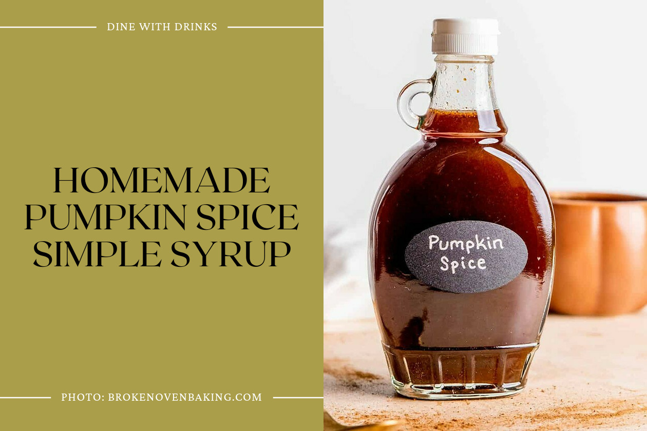 Homemade Pumpkin Spice Simple Syrup