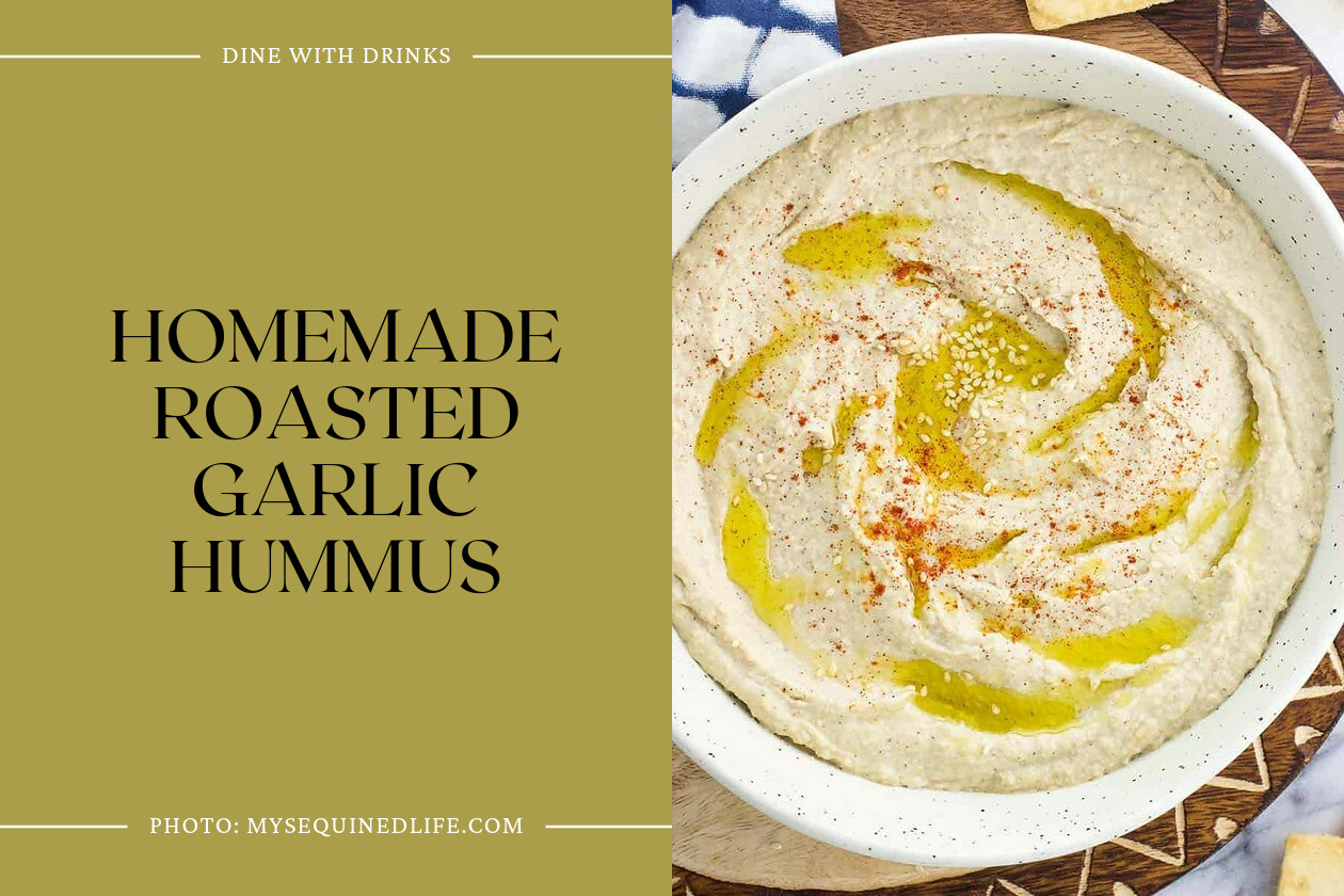 Homemade Roasted Garlic Hummus