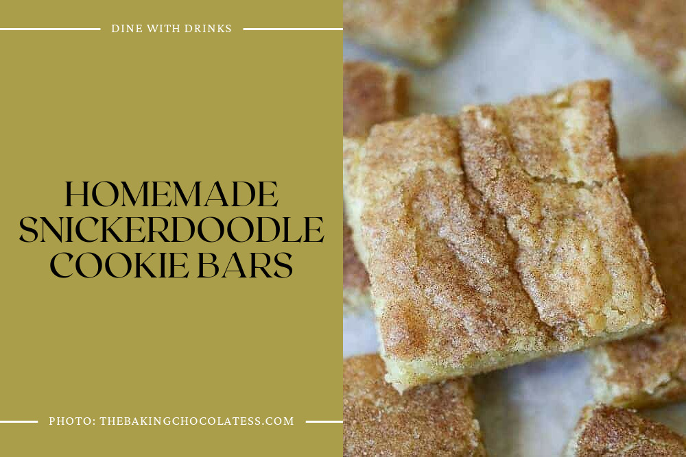 Homemade Snickerdoodle Cookie Bars