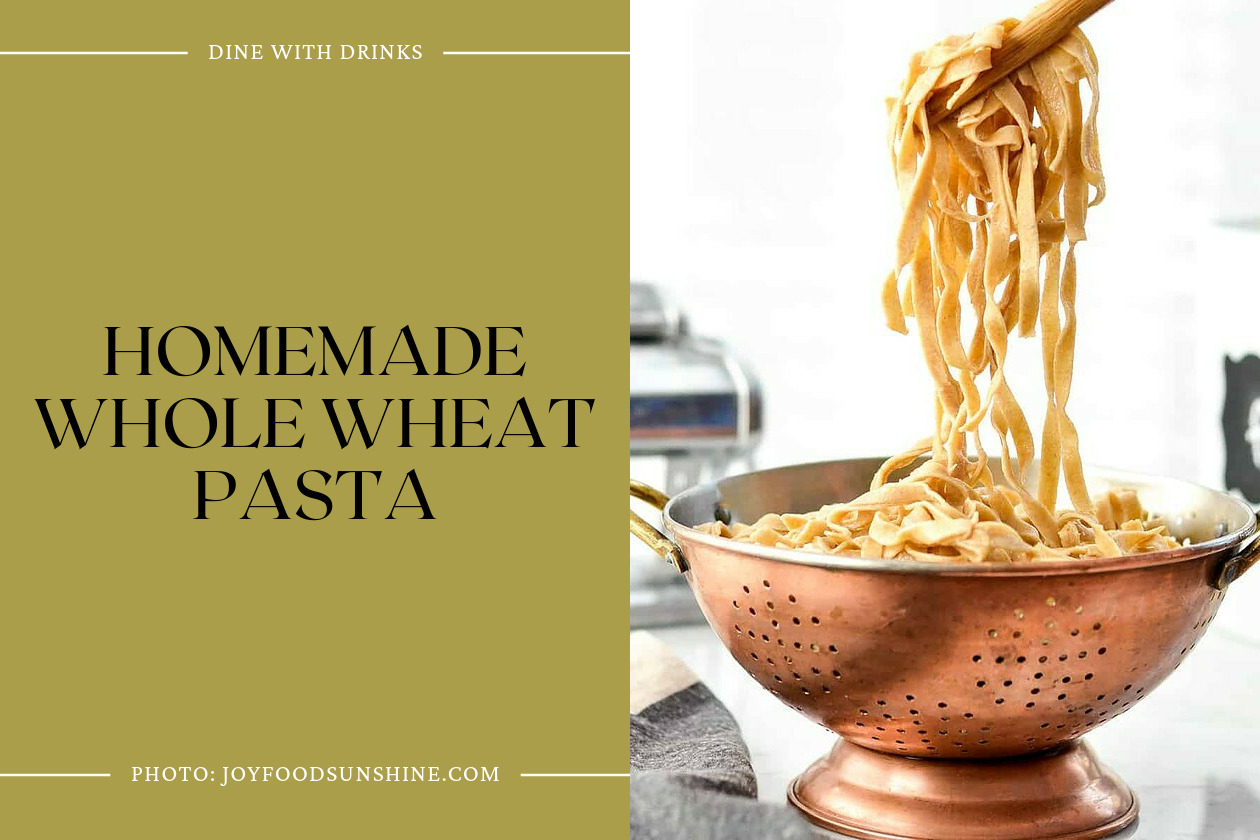 Homemade Whole Wheat Pasta