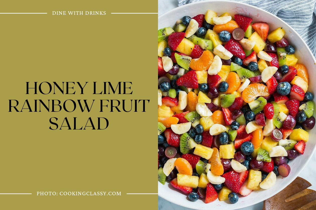 Honey Lime Rainbow Fruit Salad