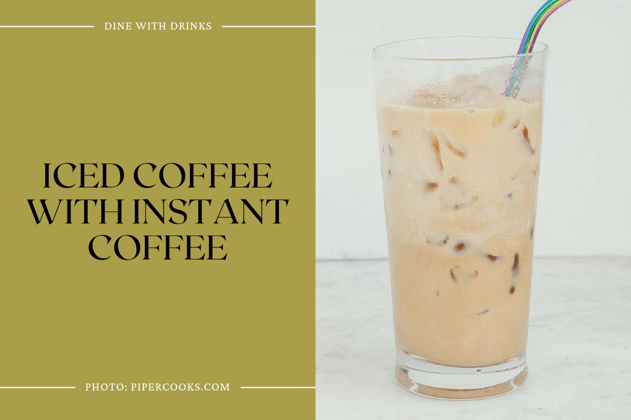 Iced Coffee With Instant Coffee