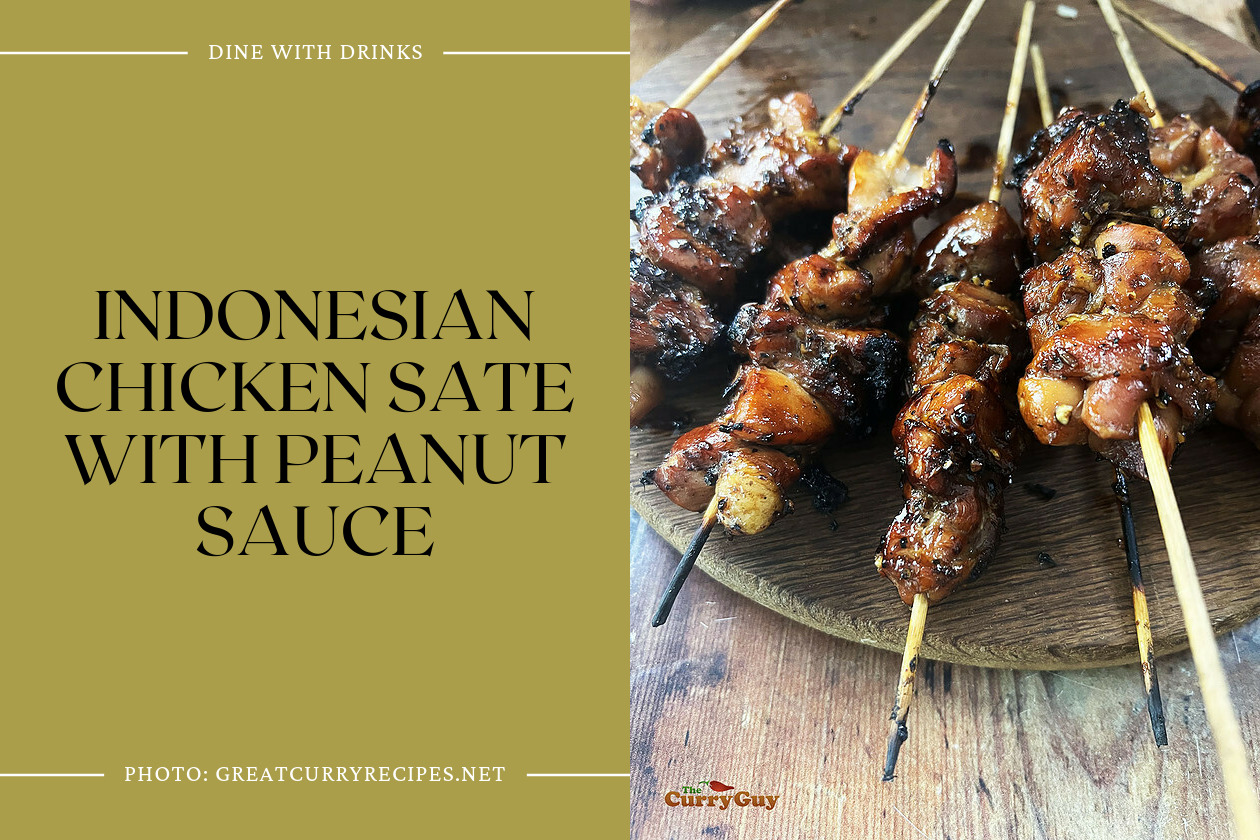 Indonesian Chicken Sate With Peanut Sauce
