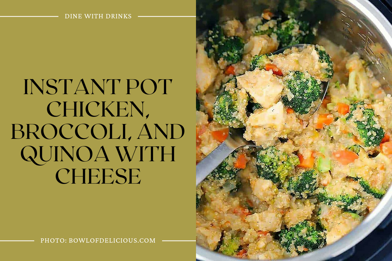 Instant Pot Chicken, Broccoli, And Quinoa With Cheese