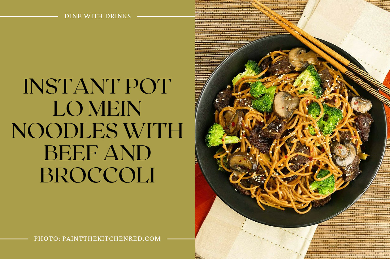 Instant Pot Lo Mein Noodles With Beef And Broccoli