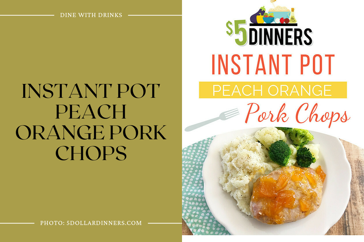 Instant Pot Peach Orange Pork Chops
