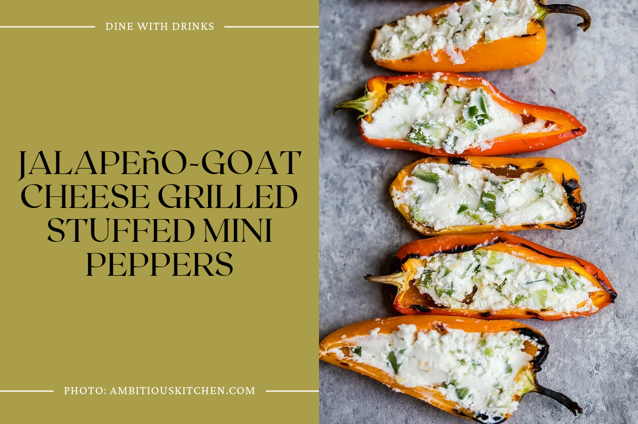 Jalapeño-Goat Cheese Grilled Stuffed Mini Peppers