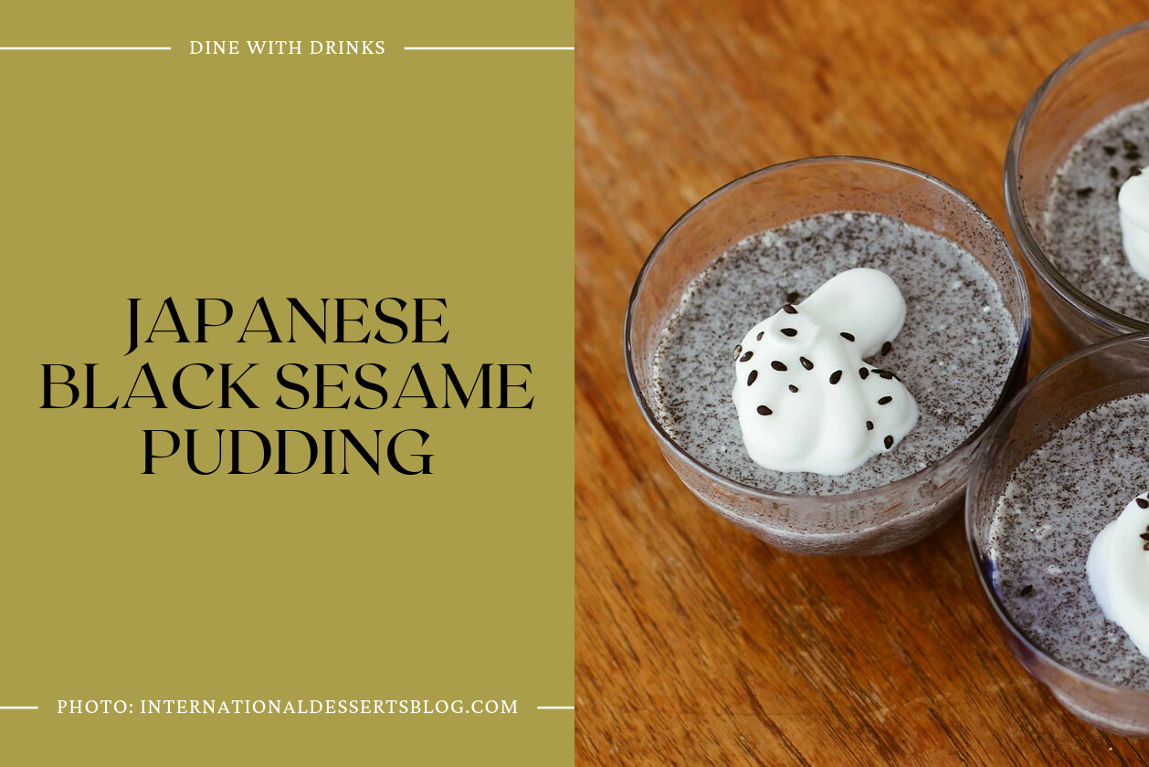 Japanese Black Sesame Pudding