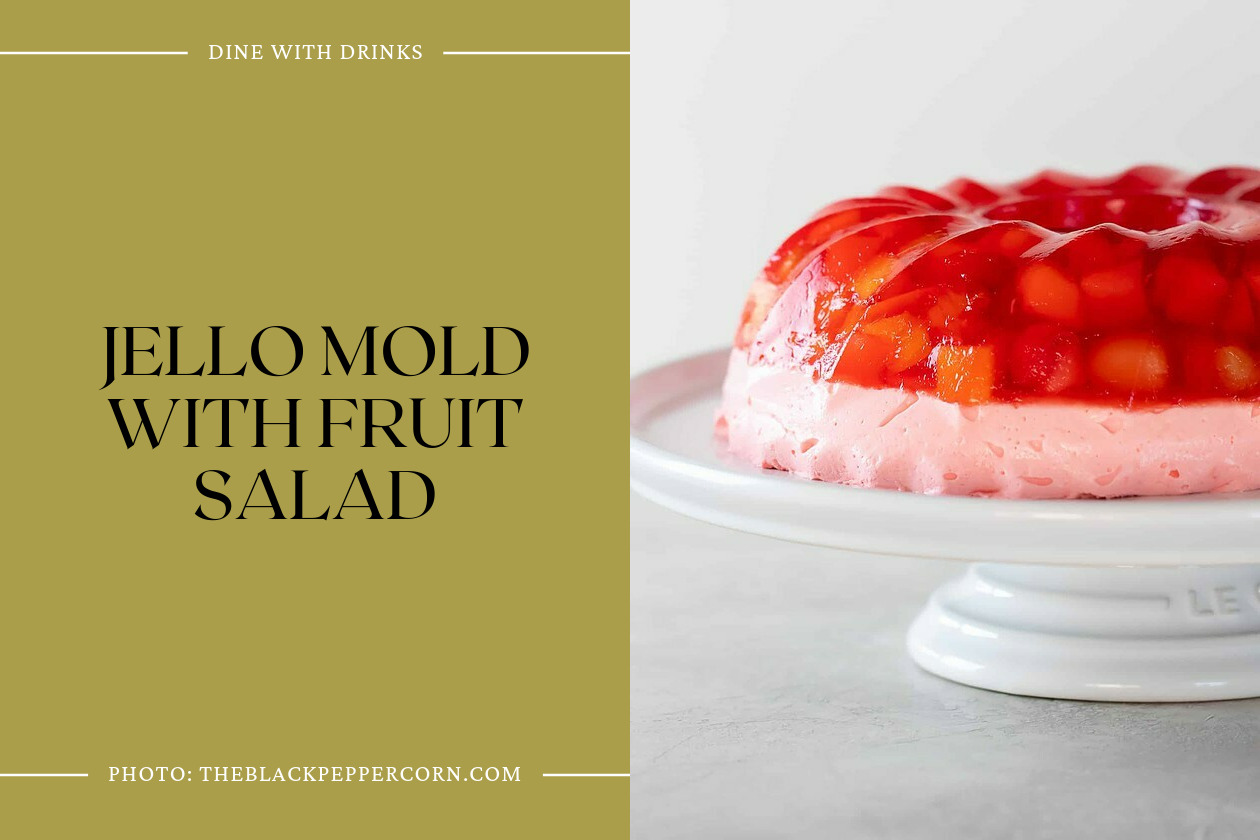 Jello Mold With Fruit Salad