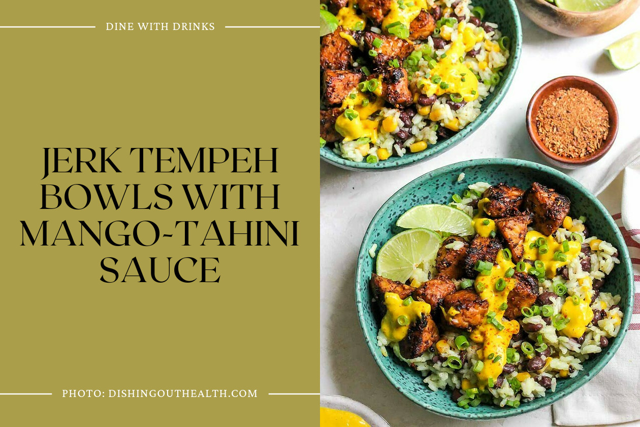 Jerk Tempeh Bowls With Mango-Tahini Sauce