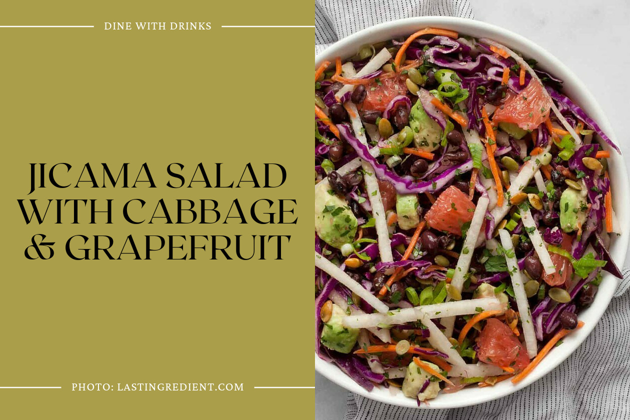 Jicama Salad With Cabbage & Grapefruit