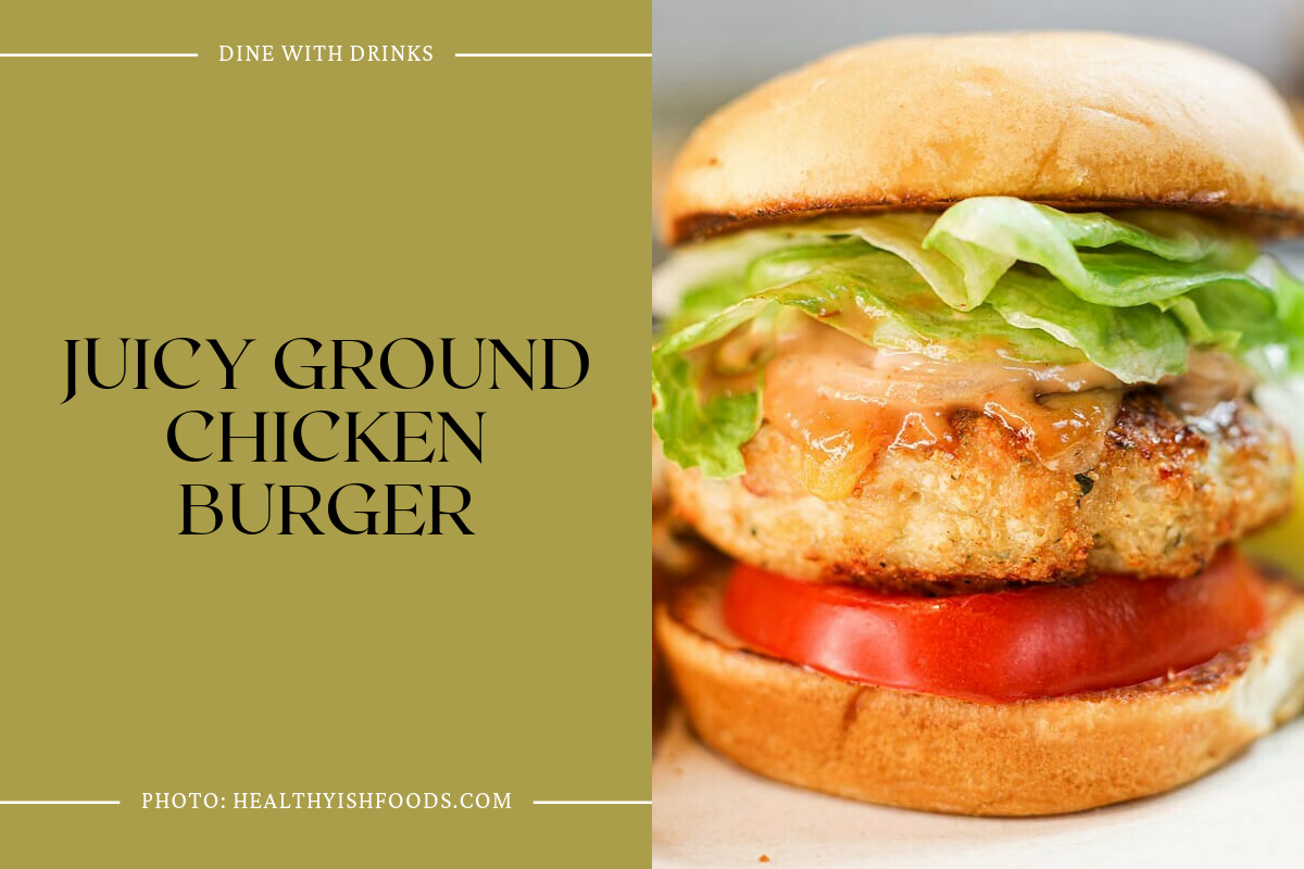 Juicy Ground Chicken Burger