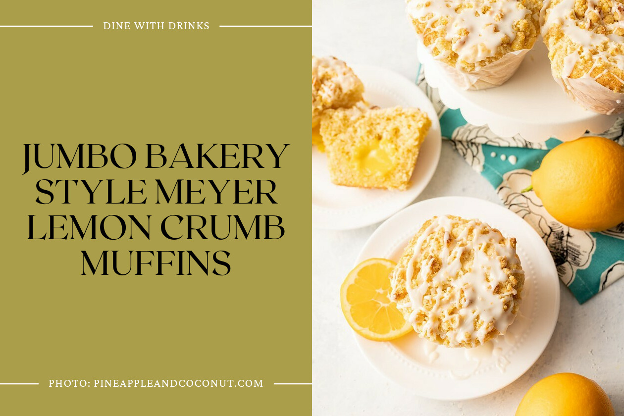 Jumbo Bakery Style Meyer Lemon Crumb Muffins