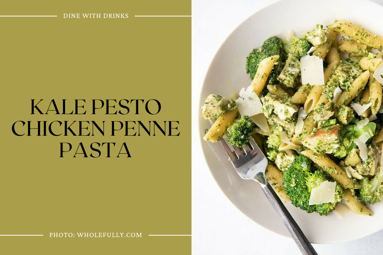 Kale Pesto Chicken Penne Pasta