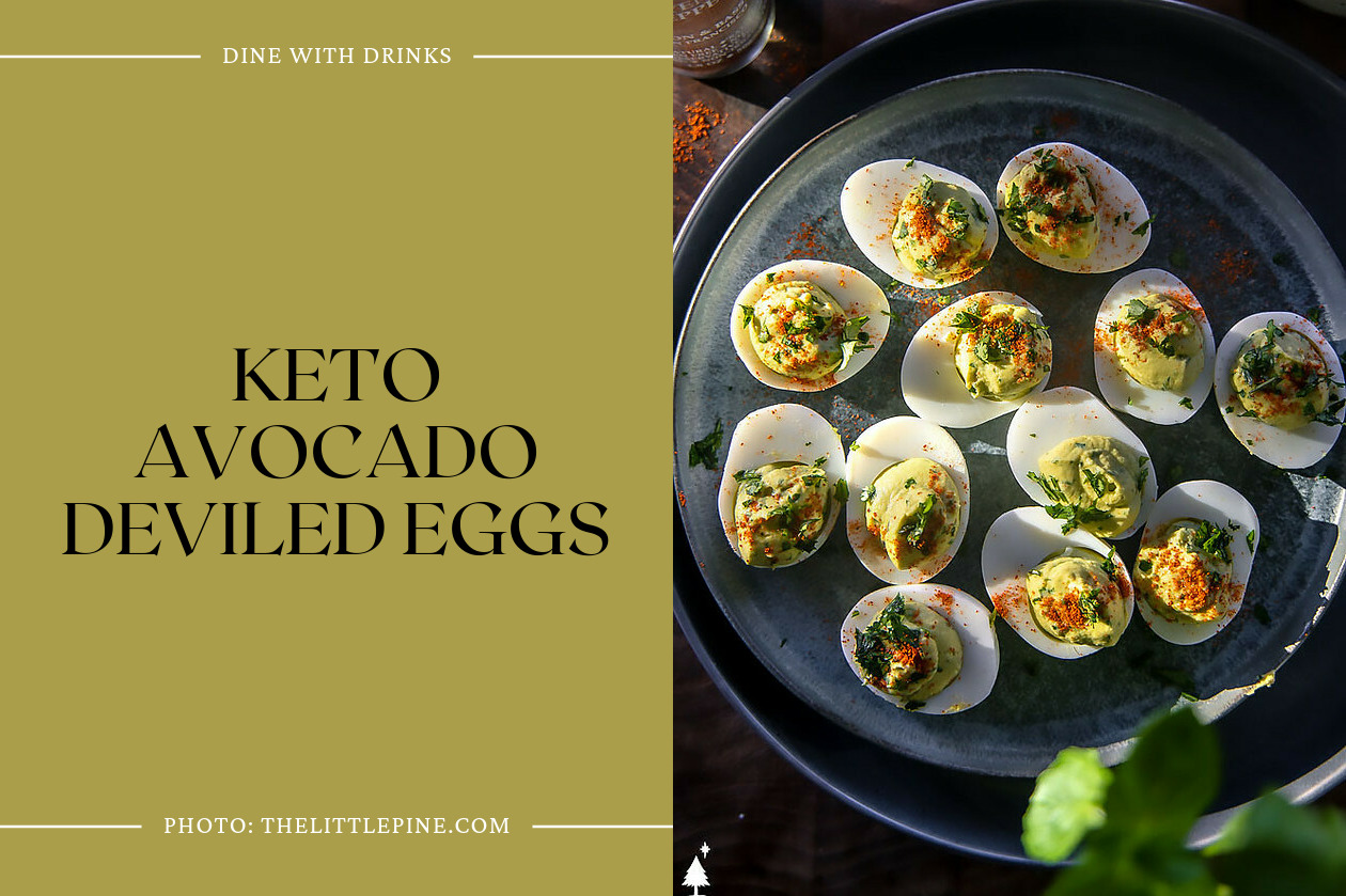 Keto Avocado Deviled Eggs