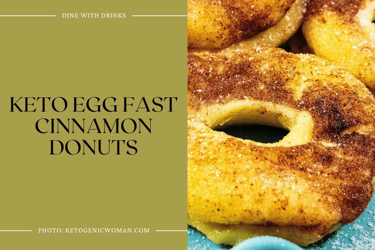 Keto Egg Fast Cinnamon Donuts