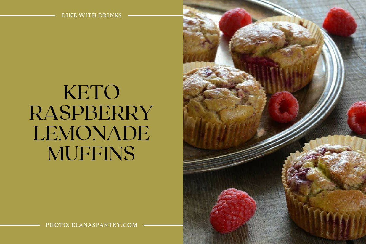 Keto Raspberry Lemonade Muffins