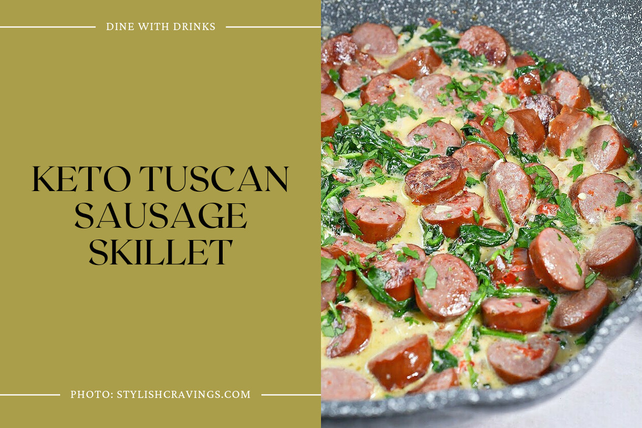 Keto Tuscan Sausage Skillet