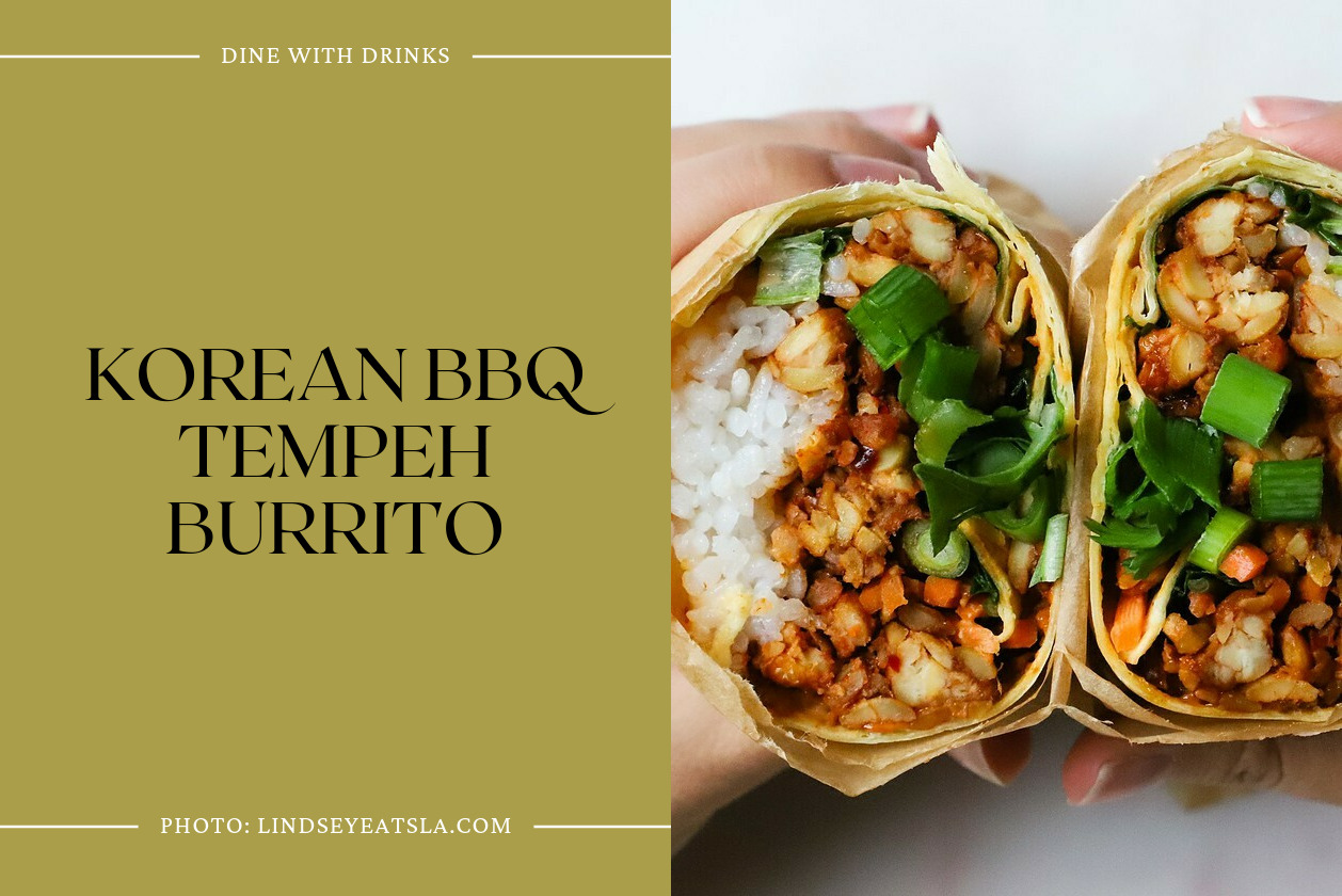Korean Bbq Tempeh Burrito